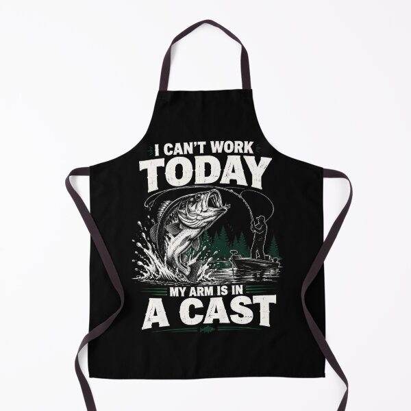 Item preview, I Can't Work Today My Arm Is In A Cast Fishing Humor Fisherman Angler designed and sold by FormalDehyena.
