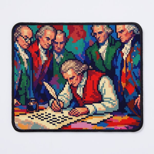 Item preview, 8-Bit 1776 Declaration of Independence Retro Pixel Art designed and sold by FIREDesignsPOD.
