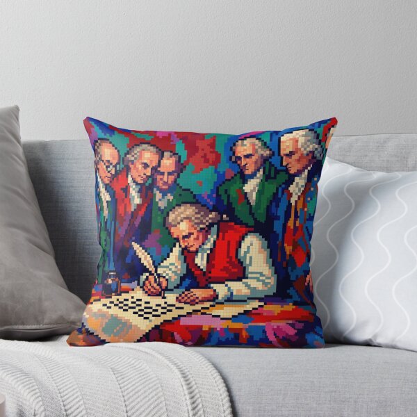 Item preview, 8-Bit 1776 Declaration of Independence Retro Pixel Art designed and sold by FIREDesignsPOD.