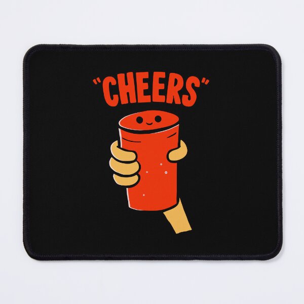 Item preview, Retro Red Party Cup Cheers Cartoon designed and sold by Zerhof.