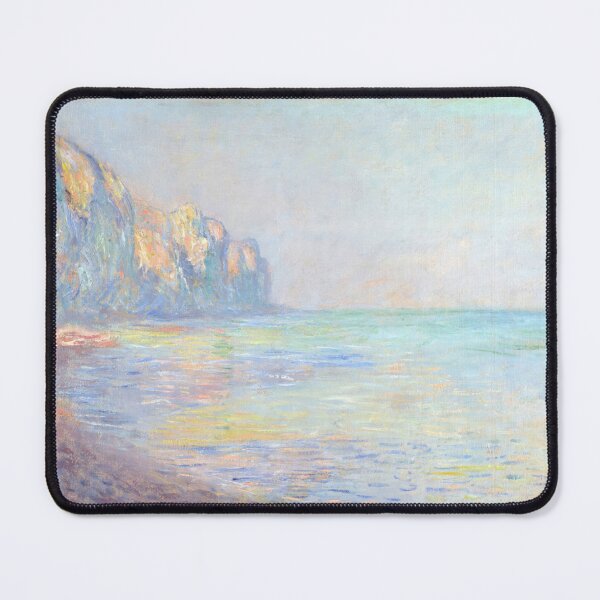 Item preview, Le Matin Temps Brumeux Pourville by Claude Monet: Misty Coastal Poster designed and sold by artofuniverse.
