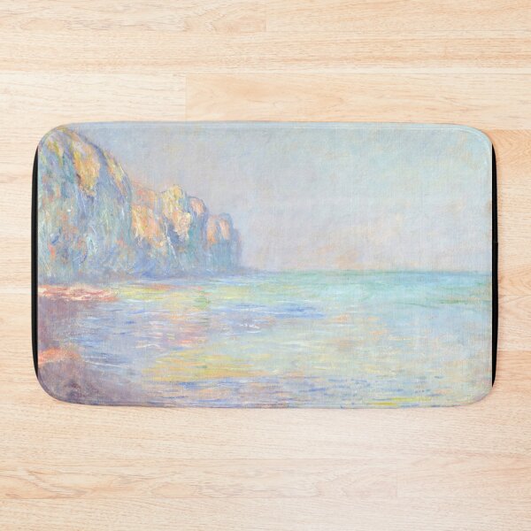 Item preview, Le Matin Temps Brumeux Pourville by Claude Monet: Misty Coastal Poster designed and sold by artofuniverse.