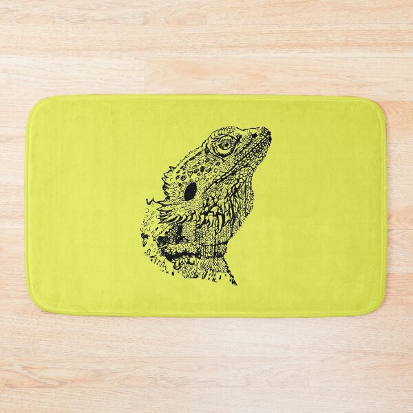 Item preview, Bearded Lizard - (#E9F055) designed and sold by The Stippler Process.