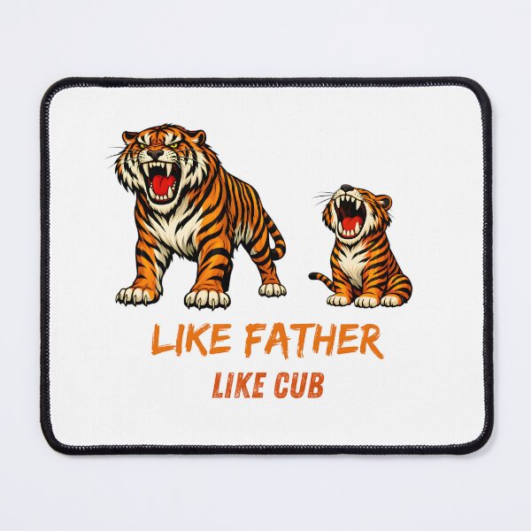 Item preview, Like Father, Like Cub – Tiger Father’s Day Illustration designed and sold by ROARSOME DESiGNS.
