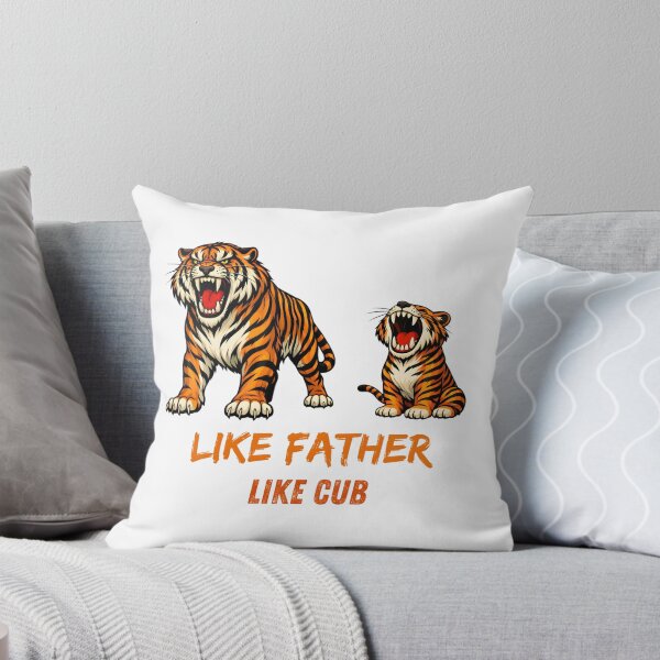 Item preview, Like Father, Like Cub – Tiger Father’s Day Illustration designed and sold by ROARSOME DESiGNS.