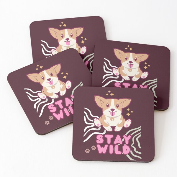Item preview, Stay Wild Cute Corgi Tropical Jungle Graphic designed and sold by SoftAuraStudi0.