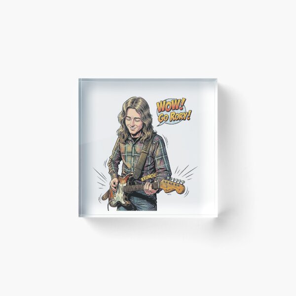 Item preview, Rory Gallagher Retro Comic Pop Art Rock Sticker designed and sold by topprinting.