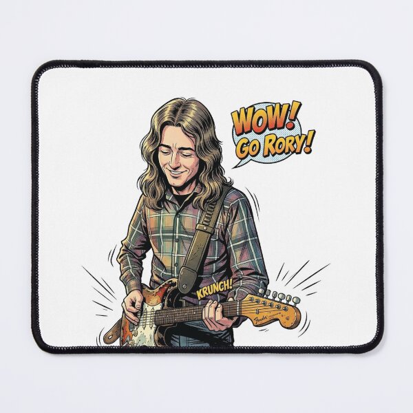 Item preview, Rory Gallagher Retro Comic Pop Art Rock Sticker designed and sold by topprinting.