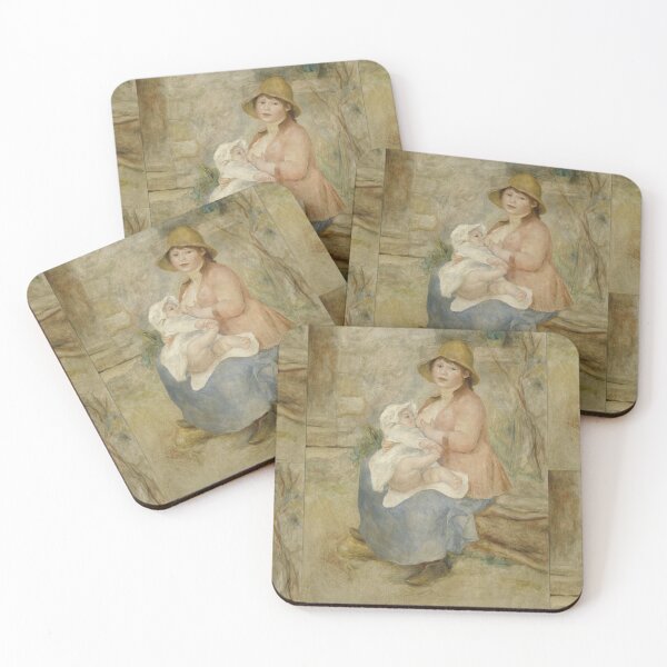 Item preview, Maternity by Pierre-Auguste Renoir: Impressionist Mother and Child Poster designed and sold by artofuniverse.
