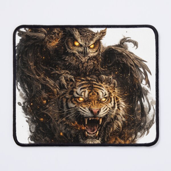 Item preview, Night Guardians | Tiger & Owl of the Shadows designed and sold by Sticleg.
