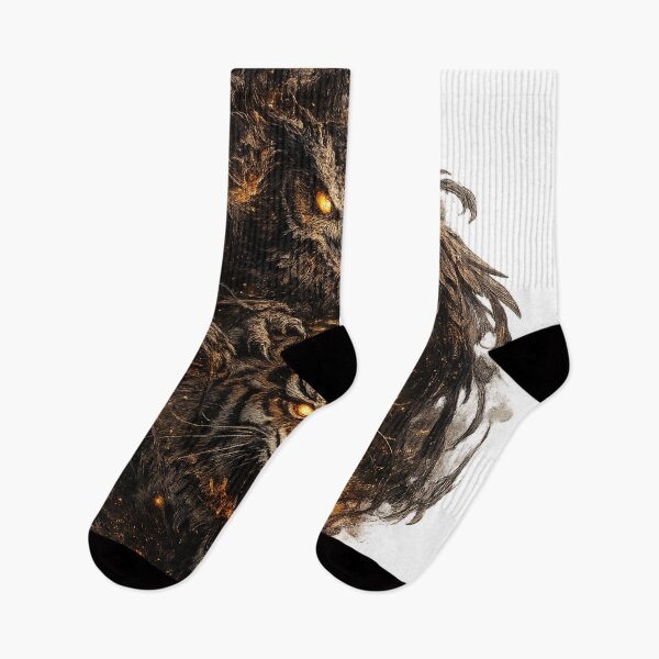 Item preview, Night Guardians | Tiger & Owl of the Shadows designed and sold by Sticleg.