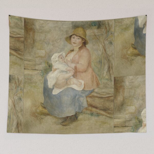 Item preview, Maternity by Pierre-Auguste Renoir: Impressionist Mother and Child Poster designed and sold by artofuniverse.