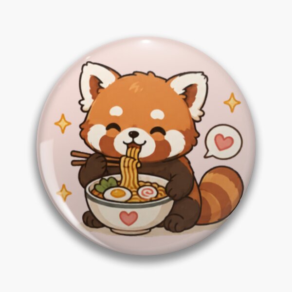 Item preview, Ramen Loving Red Panda designed and sold by MellowMunchkins.