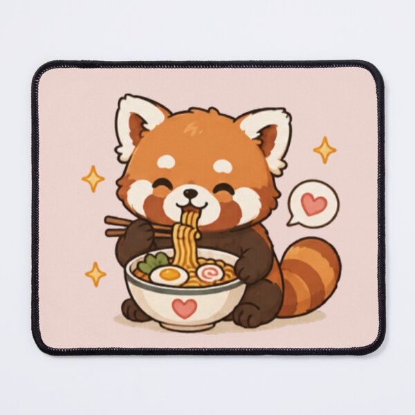 Item preview, Ramen Loving Red Panda designed and sold by MellowMunchkins.