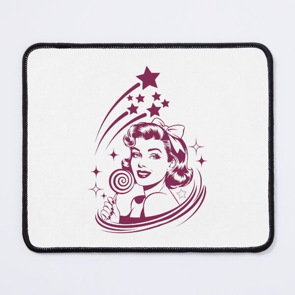 Item preview, Vintage Retro Pin-Up Girl Stars Lollipop Rockabilly designed and sold by HYPNK.