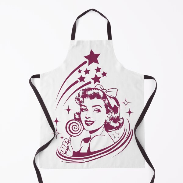 Item preview, Vintage Retro Pin-Up Girl Stars Lollipop Rockabilly designed and sold by HYPNK.