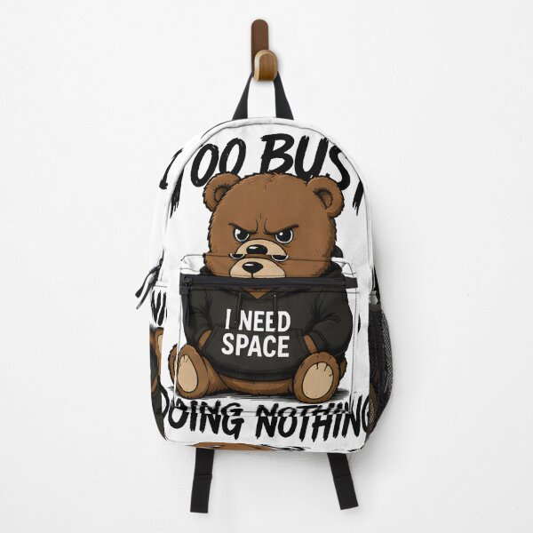 Item preview, Too Busy Doing Nothing Funny Introvert Bear Design designed and sold by R-B-Colors.