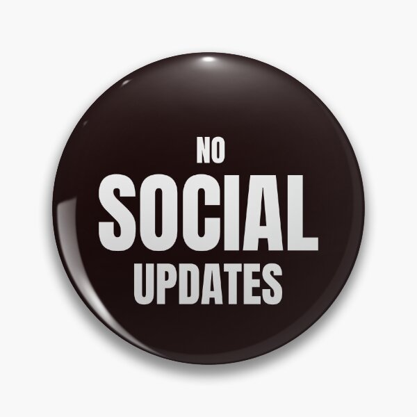 Item preview, No Social Updates – Funny Introvert Quote Design designed and sold by ArtPer-design.