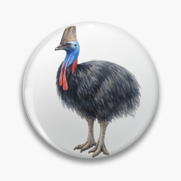 Item preview, Southern Cassowary Watercolour Illustration designed and sold by Jaruart.