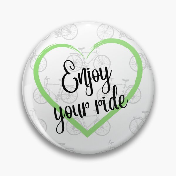 Item preview, Minimalist Cyclist Heart - Enjoy Your Ride Design designed and sold by MedusaGialla.