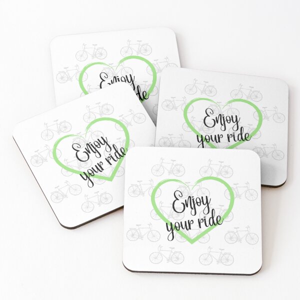 Item preview, Minimalist Cyclist Heart - Enjoy Your Ride Design designed and sold by MedusaGialla.