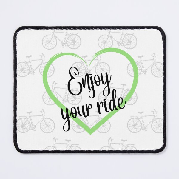 Item preview, Minimalist Cyclist Heart - Enjoy Your Ride Design designed and sold by MedusaGialla.