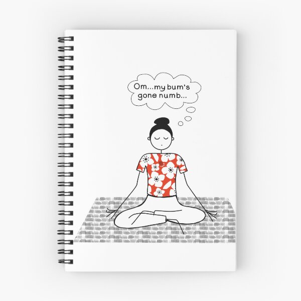 Item preview, Om My Bum's Gone Numb Yoga Humor designed and sold by Stick People Designs.