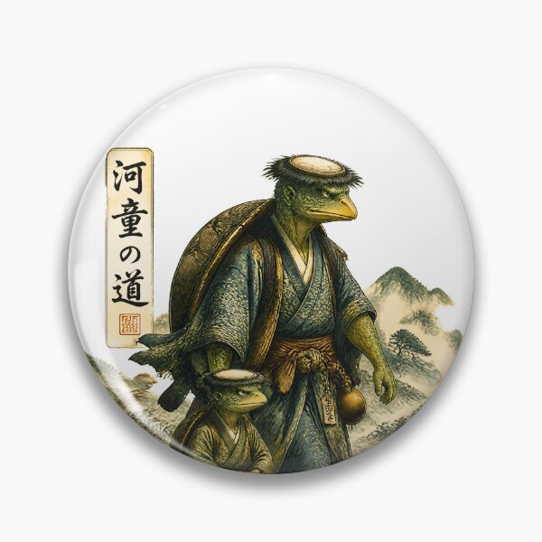 Item preview, Father and Son Kappa Journey – Japanese Folklore Father's Day Gift designed and sold by kaxymax.