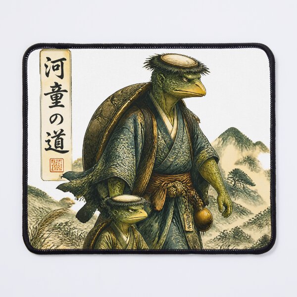 Item preview, Father and Son Kappa Journey – Japanese Folklore Father's Day Gift designed and sold by kaxymax.