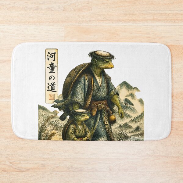 Item preview, Father and Son Kappa Journey – Japanese Folklore Father's Day Gift designed and sold by kaxymax.