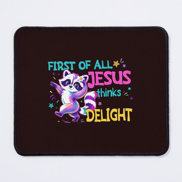 Item preview, First Of All Jesus Thinks I’m A Delight Funny Raccoon Meme designed and sold by mari-kayden.