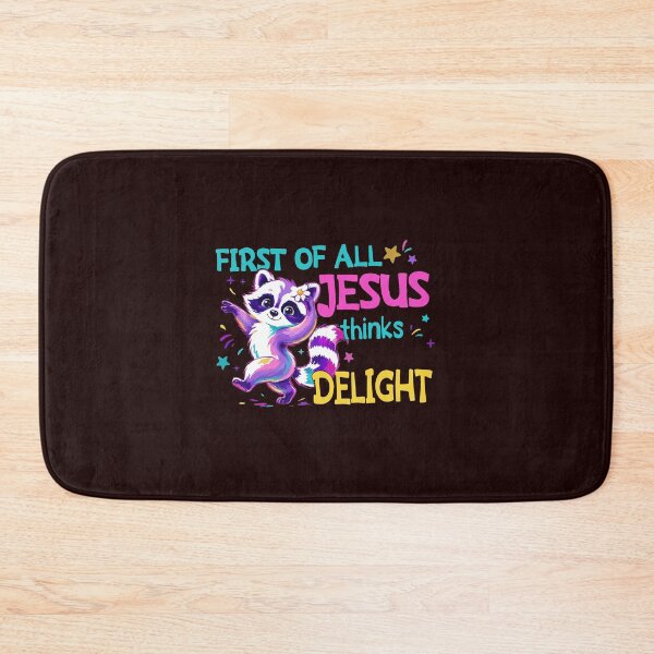 Item preview, First Of All Jesus Thinks I’m A Delight Funny Raccoon Meme designed and sold by mari-kayden.