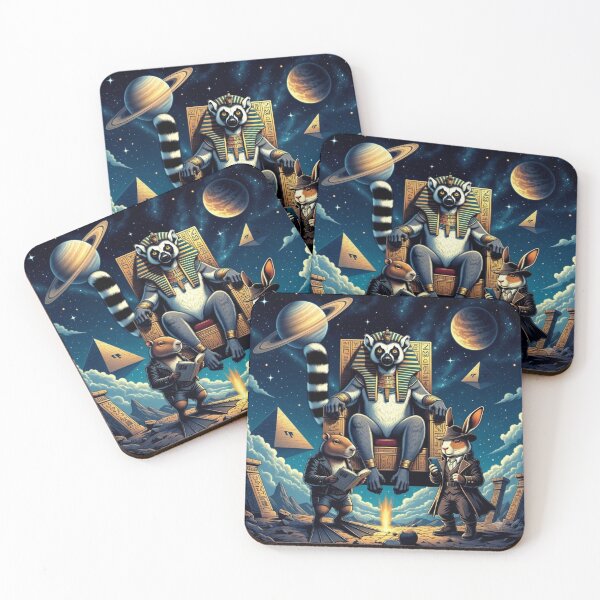 Item preview, Cosmic Pharaoh Lemur – Secret Council designed and sold by Dogandesighn.