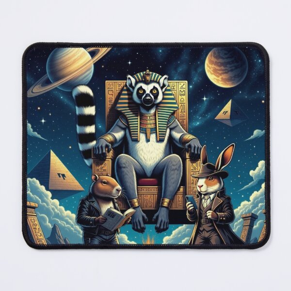 Item preview, Cosmic Pharaoh Lemur – Secret Council designed and sold by Dogandesighn.