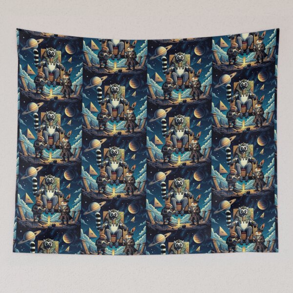 Item preview, Cosmic Pharaoh Lemur – Secret Council designed and sold by Dogandesighn.