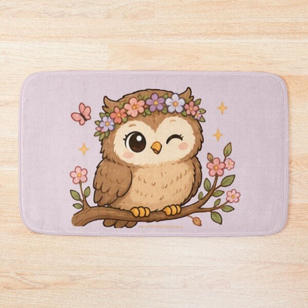 Item preview, Flower Crown Owl designed and sold by MellowMunchkins.