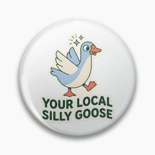 Item preview, Your Local Silly Goose Cute Funny Bird | Retro Gen Z Humorous Aesthetic Sticker | Whimsical Animal Meme Art designed and sold by SergioMiklos.