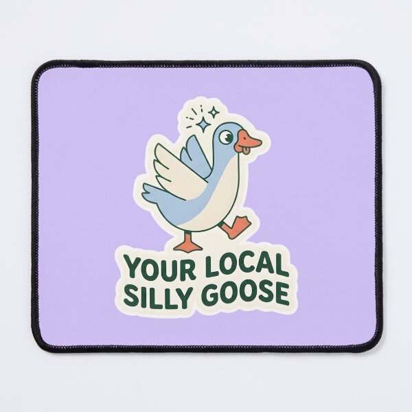 Item preview, Your Local Silly Goose Cute Funny Bird | Retro Gen Z Humorous Aesthetic Sticker | Whimsical Animal Meme Art designed and sold by SergioMiklos.