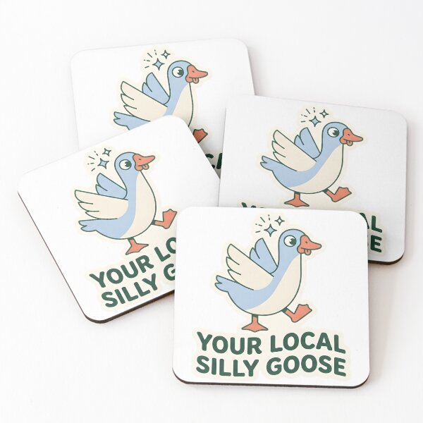 Item preview, Your Local Silly Goose Cute Funny Bird | Retro Gen Z Humorous Aesthetic Sticker | Whimsical Animal Meme Art designed and sold by SergioMiklos.