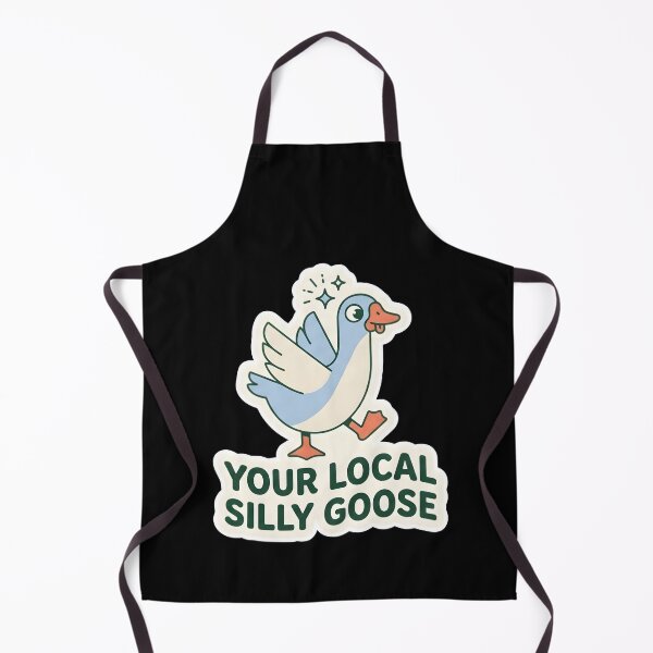 Item preview, Your Local Silly Goose Cute Funny Bird | Retro Gen Z Humorous Aesthetic Sticker | Whimsical Animal Meme Art designed and sold by SergioMiklos.