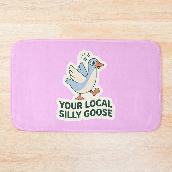 Item preview, Your Local Silly Goose Cute Funny Bird | Retro Gen Z Humorous Aesthetic Sticker | Whimsical Animal Meme Art designed and sold by SergioMiklos.