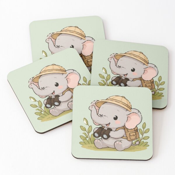 Item preview, Cute Elephant Explorer designed and sold by MellowMunchkins.