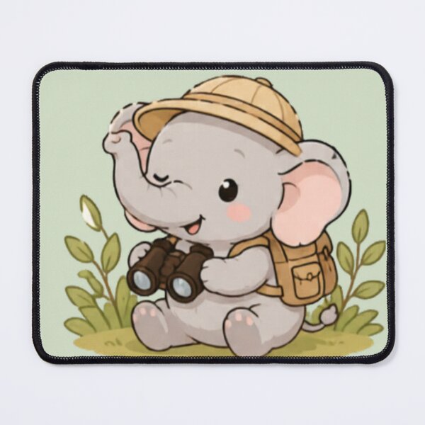 Item preview, Cute Elephant Explorer designed and sold by MellowMunchkins.
