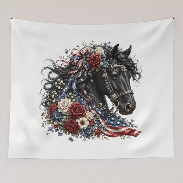 Item preview, USA Patriotic Horse designed and sold by PetalGarden.