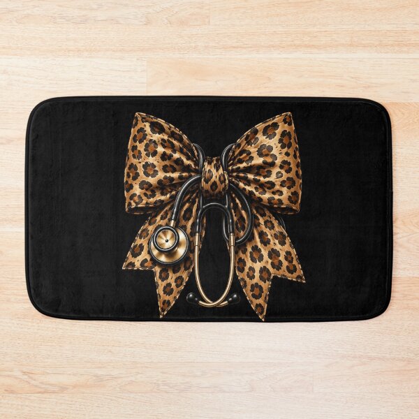 Item preview, Leopard Print Bow Stethoscope Nurse Medical Professional designed and sold by FormalDehyena.