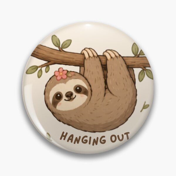 Item preview, Hanging Out Sloth designed and sold by MellowMunchkins.