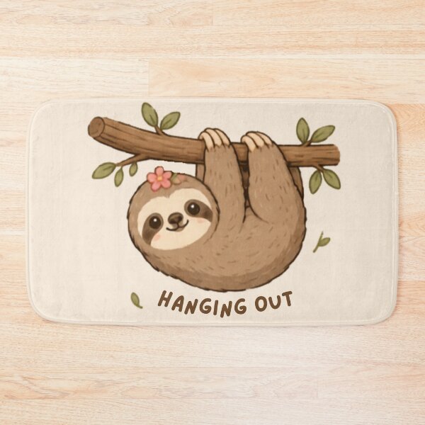 Item preview, Hanging Out Sloth designed and sold by MellowMunchkins.