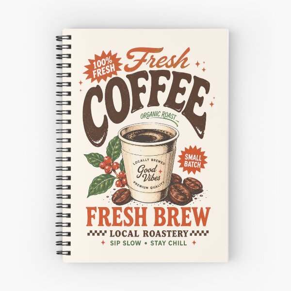 Item preview, Fresh Brew Vintage Coffee Roastery designed and sold by olosra.