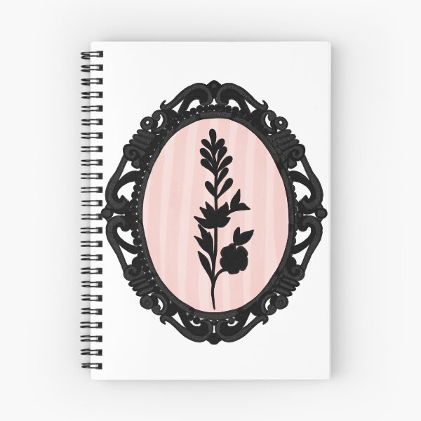 Item preview, My Gothic Romance – Victorian Cameo Bow Pattern in Pink Black and Crimson designed and sold by VirtuallyCreativ .