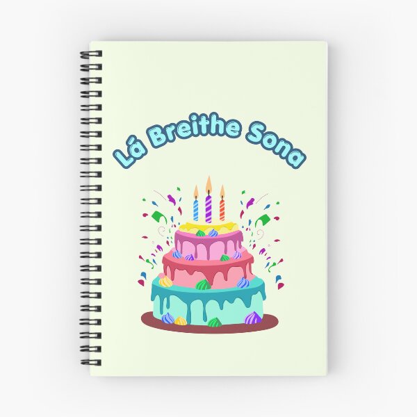 Item preview, Irish Birthday Greeting La Breithe Sona Happy Birthday as Gaeilge (in Irish) designed and sold by Ceramic Scripture.